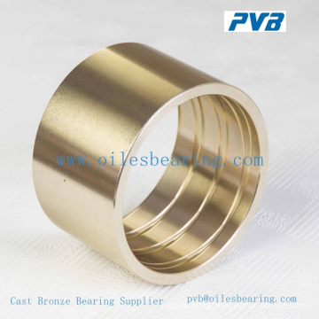 SAE430B oil groove copper alloy bushing, cast bronze bearing with circular, oiles guide bush for agricultural machine